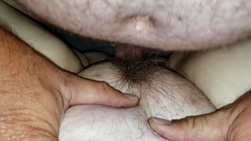 Fucking my wife&#039_s fat hairy pussy.