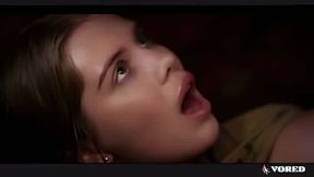 Big tits little Angel having a wild encounter with plant tentacles in an alien world