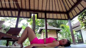 Outdoor Booty Workout in My Tightest Hot Suit