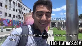 LecheLatinos.com - Blessed huge cock penetrates bearded Lios wet hole