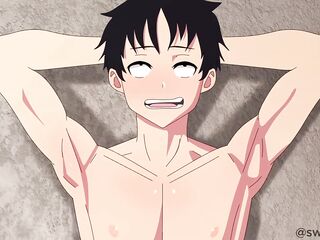 tan dad bottoms for twink top - manga
