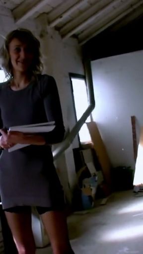 Skinny french slut Evy Sky fucked in her tight asshole for money   Clip 1