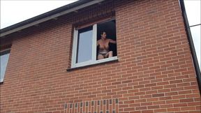 Cleaning Windows Almost Naked