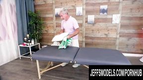 Massage action with awesome Curvy Mary and Chubby from Jeffs Models