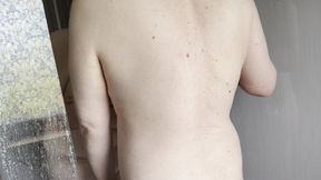 real UK bbw huge boobs shower fun and making him cum