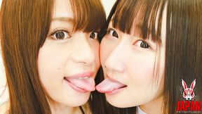 First Time Of Our Lesbian Kiss!! Saiko YATSUHASHI and Misaki YUMENO