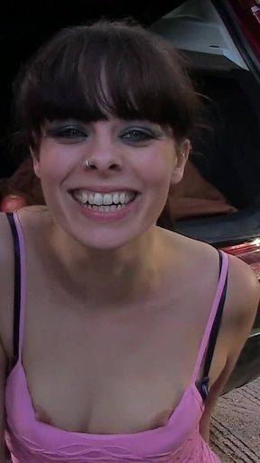 Alternative British Brunette Goes on a Dirty Dogging Adventure Because She Loves Satisfying Strangers