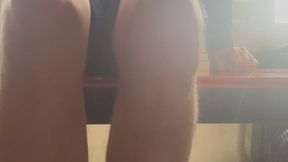 Decided to take a nice sit down until I have another malfunction with my shorts and decided to put on some strange shorts that look almost like a skirt