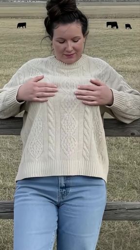 I Grabbed My Big Tits and Played with Them in Many Sweaters for My 63f Lesbian Roommate I Wanted to Scissor Lick and 69 Her