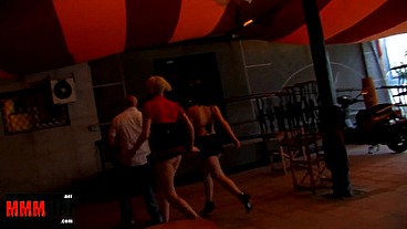 Hardcore sex orgy in a Barcelona's night club