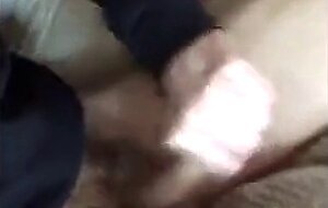 Amateur Paddy Strokes His Dick