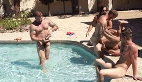 Orgy in The Pool