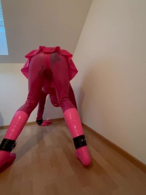 Pink Rubberdoll Sissy Slavegirl Fullrubber Three Latex Layers