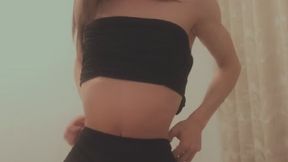 Trans Girl Burping, Flexing & Stripping After Cola
