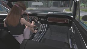 1965 Ford Mustang Convertible Cranking Template - Elona in Stiletto Pumps 1080p