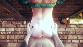 zelda yaoi femboy - link pov fucked against the wall - japanese asian manga anime game porn sissy gay