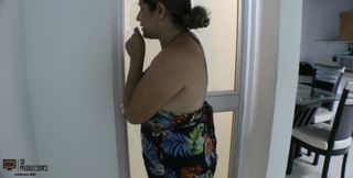 Big Titted Stepmom Jennifer Tries Her Stepson&#039;s Big Cock