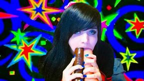 Sucking Two Big Cocks