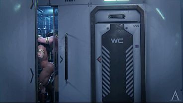 Wonder Woman &amp_ Big Barda 3D Futanari Anal - Big Cock DC Heroes Standing Doggystyle Creampie