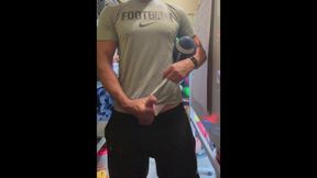 Alpha Stud Jockdad87 Shoots a Load of Football Cum
