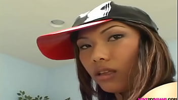 Asian lady enjoys group sex