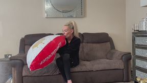Budweiser Beach Ball Mouth Inflate