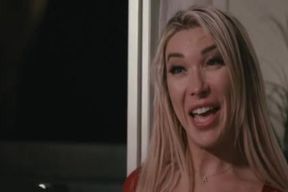 breasty ash-blonde Transsexual Pornstar Aubrey Kate Elastic assfuck Rail