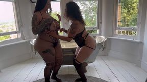 big booty lesbian lovers dunken hina and maddsion black