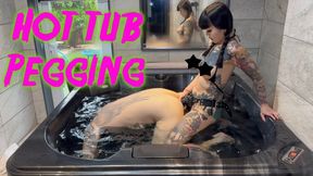 Hot Tub Pegging 1080p ft Asian Latex Mistress Patricia Slave Maz Morbid #pegging @mazmorbidfetish