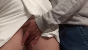 OMG!!! Total Stranger Saw I Wasn&#039;t Wearing Panties - Subway Pussy Fingered