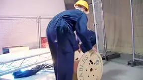 Platinum blonde manual laborer girls have it hard
