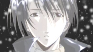 Erotic anime kissing foreplay