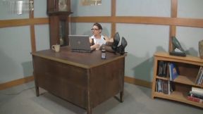 Kinky Boss Sadie Holmes Teases and Milks Cock