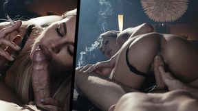 Smoking Mistress Zlata takes POV blowjob and rides cock in cowgirl