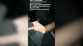 Hetero Curved BIG BLACK COCK Deep-Throated In The Backseat