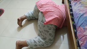 Stepson Cums in Her Big Ass While Stepmom Gets Stuck Under the Bed