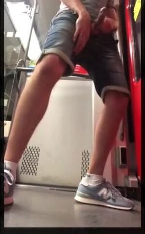 Outdoor Handjob by a Daring Twink on a Train