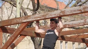 Straight jock Jared Shaw seduces his workout buddy into a bareback fuck