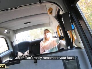 Fake Taxi Sexy Brunette Hair Hottie has Tights Ripped and Twat Screwed