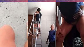 hotwife exibicionista deu mole pro pedreiro