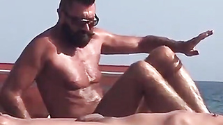 Str8 spy daddy bear at the beach 6