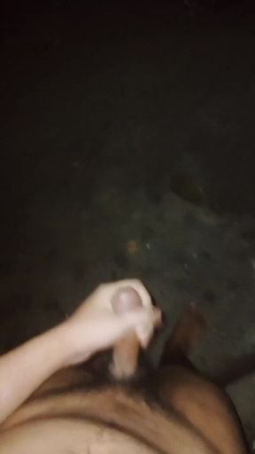 Waiting for Stepdad in the Dark. Cuming on the Street!