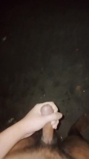 Waiting for Stepdad in the Dark. Cuming on the Street!