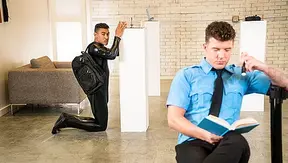 Cop JJ Knight Dominates Curvy Thief Mateo in Steamy Uniform Encounter – 18+