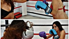 Luna vs Sheeva – Intense Boxing Match Between Two Fierce Warriors
