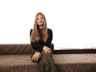 Blond Spanish teen doxy takes two knobs during her casting