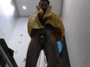 GAY BOY DRYING HIMSELF IN THE BATHROOM