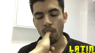 Slender Latin amateur Xstian rides bareback cock in POV
