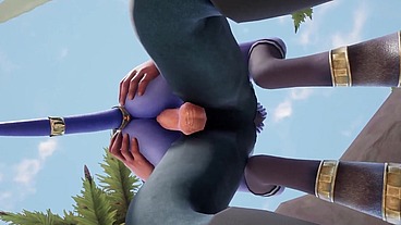 Elf fucking a draenei girl in the land of Azeroth - Warcraft porn parody