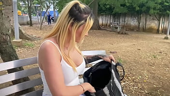 I meet a stranger in the park and offer her money in exchange for letting me eat her tight pussy - THEYOUNGNICO